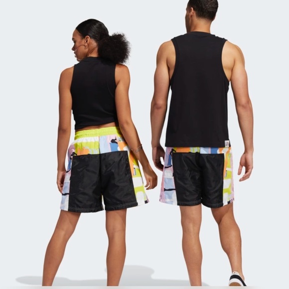 🔥ADIDAS LOVE UNITES WOVEN SHORTS (GENDER NEUTRAL) - Picture 9 of 12
